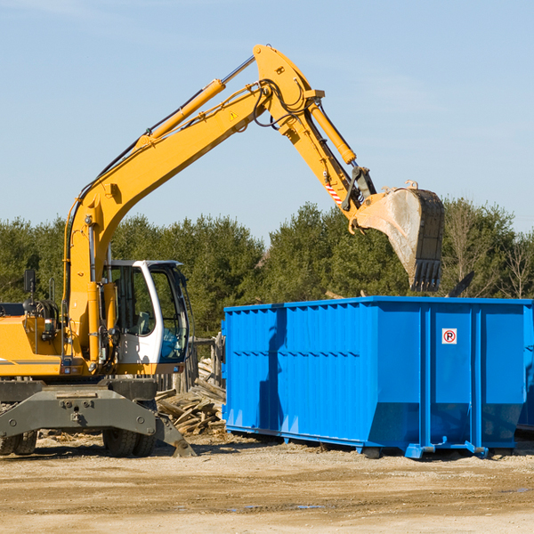 are there any restrictions on where a residential dumpster can be placed in Diana